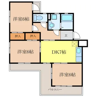 愛知県尾張旭市北本地ケ原町2【アパート】の間取り