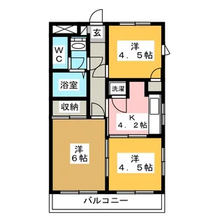 エクレール上星川【3階】の間取り