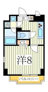 グランジュテ柏【9階】の間取り