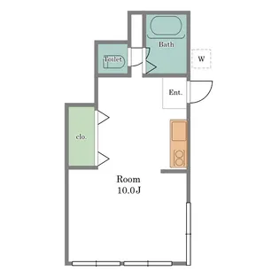 コーポ竹内【1階】の間取り