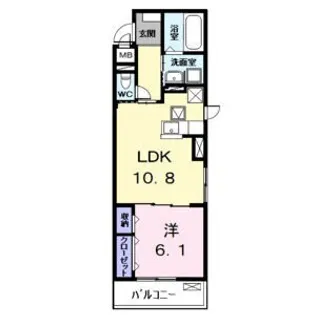 メゾンフランII【1階】の間取り