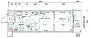 ラフィスタ鷺ノ宮【3階】の間取り