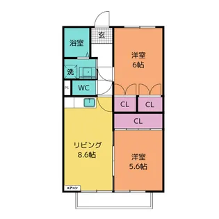 アネックス【2階】の間取り