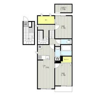 プレジール岸根公園【2階】の間取り