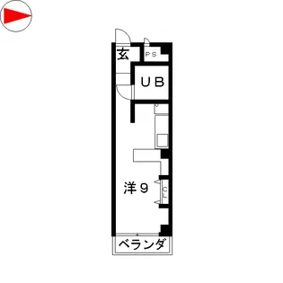 アクセス元城【4階】の間取り
