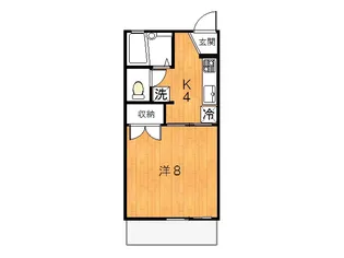 コーポヤマシンA【2階】の間取り