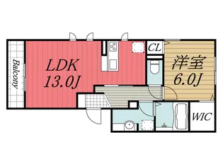 千葉県印西市西の原3【アパート】の間取り