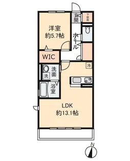 TREEBELLーBRICIA N【2階】の間取り