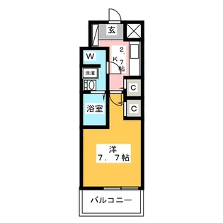 MAKES DESIGN 府中【5階】の間取り
