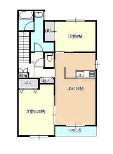 サンコート藤B【2階】の間取り