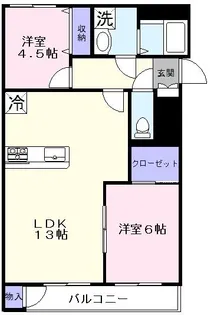 ベルナーデ【1階】の間取り