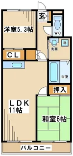 東京都調布市緑ケ丘2【マンション】の間取り