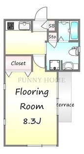 erica駒沢【1階】の間取り