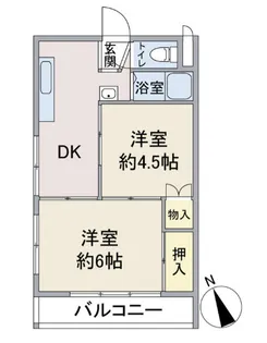 オリトハイツ【2階】の間取り