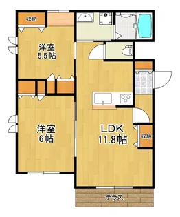 MOKK BASE【1階】の間取り