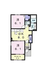 野田ハイツ III【1階】の間取り