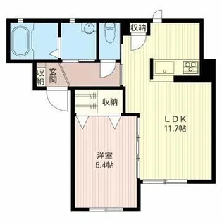 メゾン・ド・フルール【1階】の間取り