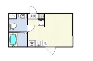 INOVE二子新地【1階】の間取り