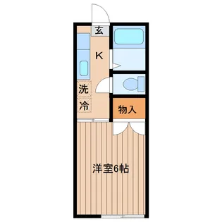 宮城県仙台市太白区東郡山1【アパート】の間取り