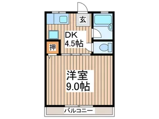 ハイムテレーゼ【2階】の間取り
