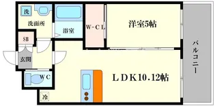 大阪府大阪市浪速区塩草1【マンション】の間取り