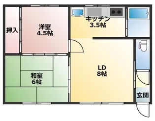 コーポ山口【2階】の間取り