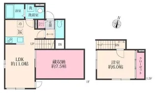 ルミエール【1階】の間取り