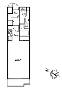 ミルーム南青山【2階】の間取り