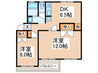 南長津田団地14号棟【3階】の間取り
