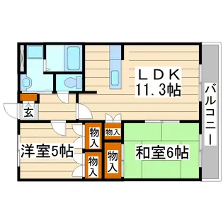 コンフォース荒井【3階】の間取り