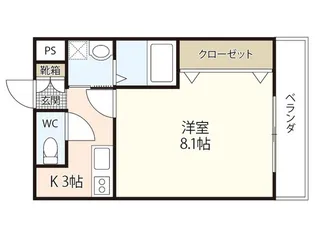 ヴィラ・サクラ【1階】の間取り