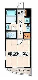 ラネージュ鷺沼【4階】の間取り