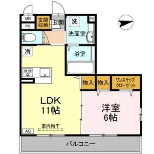 第1コスモスヴィラ【3階】の間取り