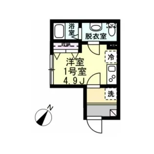 ベイルーム妙蓮寺【1階】の間取り