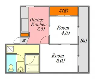 広島県広島市中区榎町【マンション】の間取り