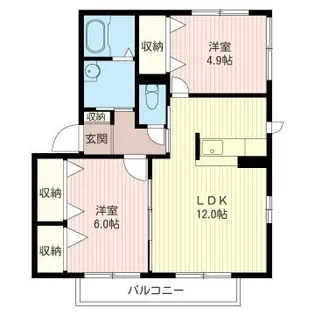 サザンクロスIII【2階】の間取り