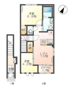 ウィステリア【2階】の間取り