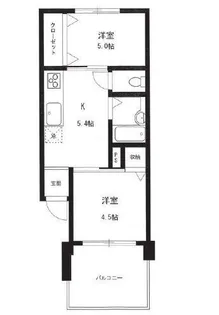 第二椎名町マイコーポ【6階】の間取り