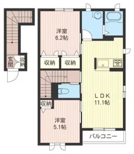 サンルーチェ【2階】の間取り