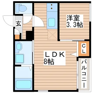 REGALEST NORTH宮城野原【2階】の間取り