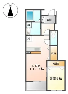 ロイヤルパレスS【1階】の間取り