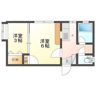 ウイング中木戸II【2階】の間取り