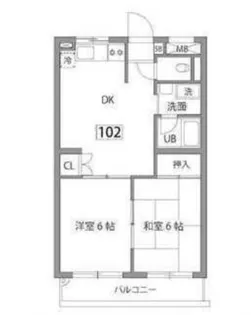 レオドール府中【1階】の間取り