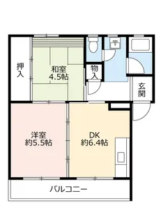 UR多聞台【3階】の間取り