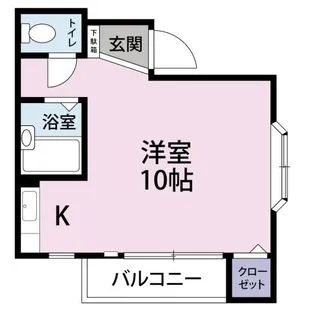 アンソレイエ壱番館【2階】の間取り