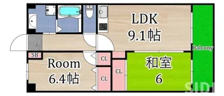 ピアニスクエア【2階】の間取り