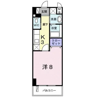 クレセント きららII【6階】の間取り