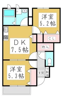 フォレスト【1階】の間取り