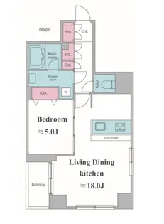 カージェ文京千石【2階】の間取り