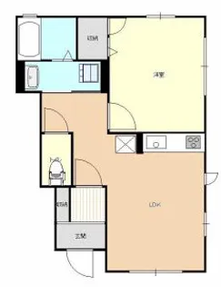 ハイム・ソレアード【1階】の間取り